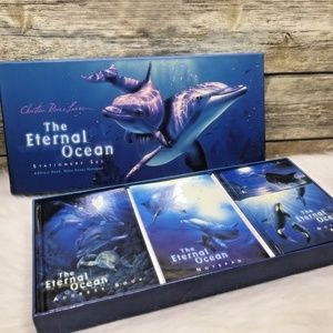 Christian Riese Lassen Eternal Ocean Address Book, Note Book Pad Stationary Set